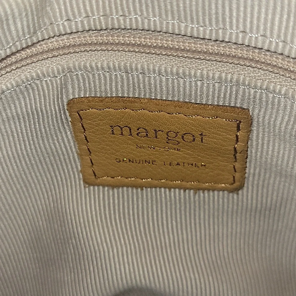 Margot Tan Leather Shoulder Bag